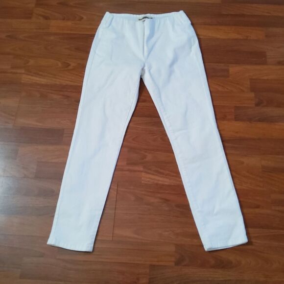 NWOT Soft Surroundings The Ultimate Pull On Ankle High Waist Leggings XS White - Picture 1 of 12